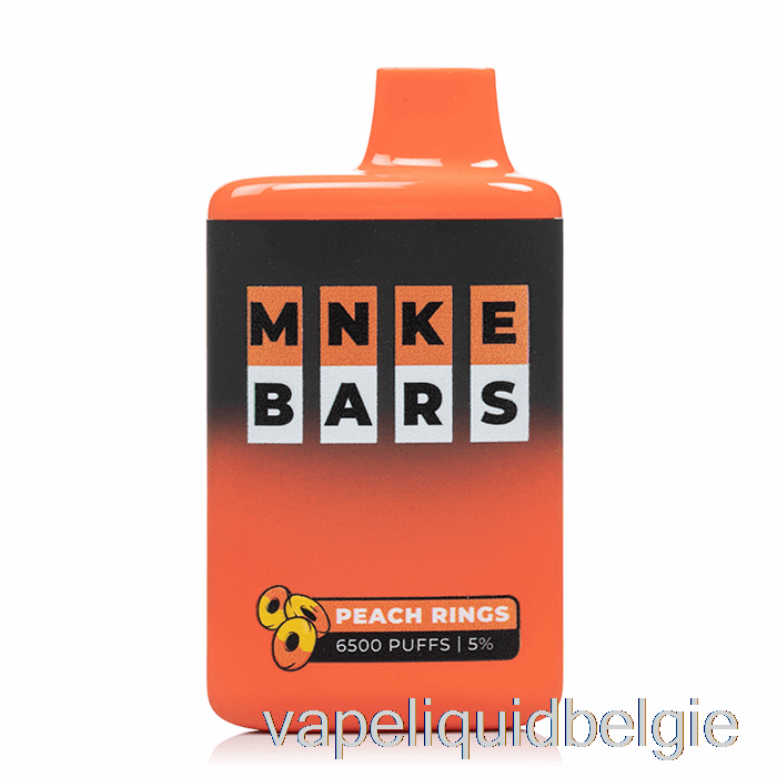 Vape België Mnke Bars 6500 Wegwerp Perzikringen